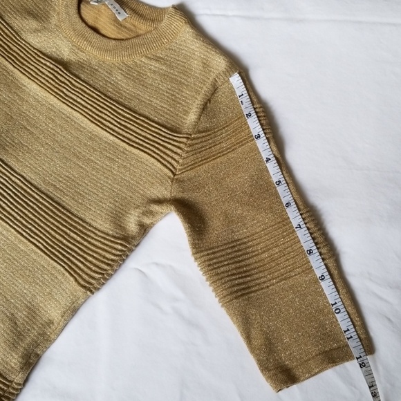 Endless Rose glittery knit top short sleeve Small - Picture 6 of 8